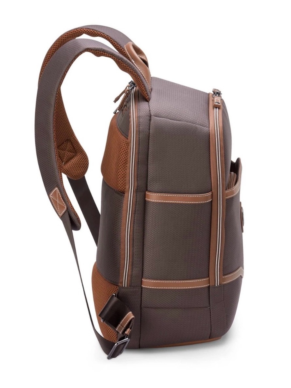 DELSEY Paris Chatelet Air 2.0 Travel Laptop Backpack Chocolate Brown - Picture 2 of 14